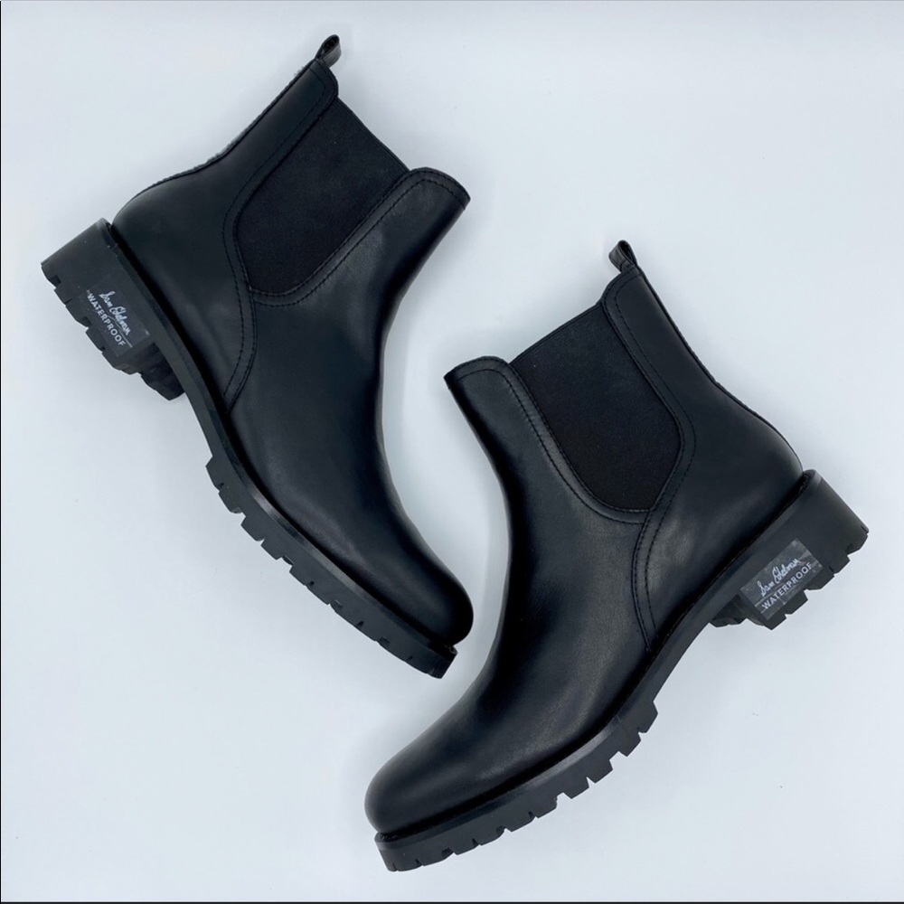Boxed Sam Edelman Black Jaclyn Waterproof Chelsea Boot